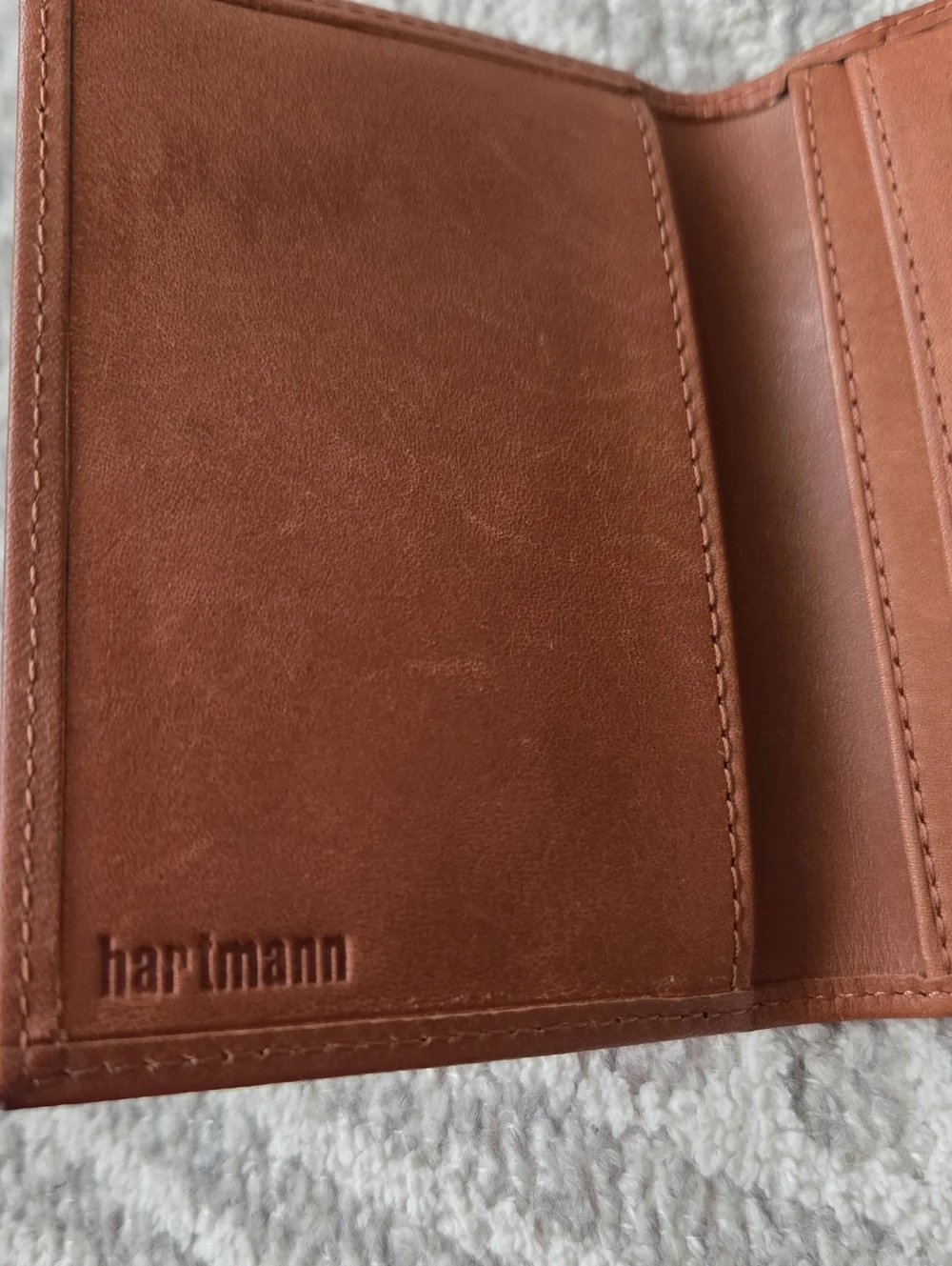 Hartmann Leather Wallet Slim Credit Card Holder Bifold Case Heritage Tan /Brown
